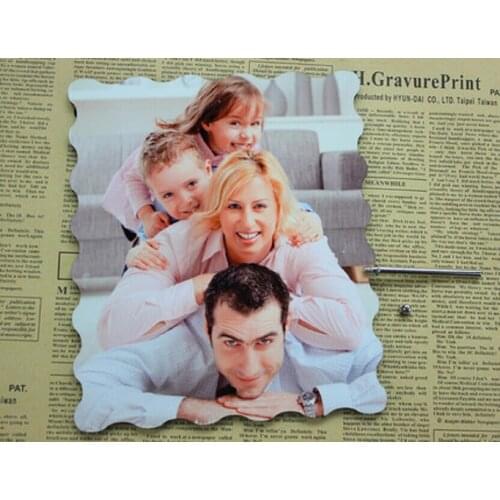 Heat transfer Sublimation blank crystal photo frame 7 inch pendulum MDF/personalized custom photo frame