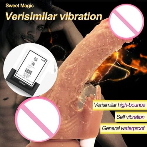 Vibrator Dildo Skin Feeling Realistic Dildo Safe Silicone Penis With Suction Cup Sex Toys For Woman Strapon Female Masturbation