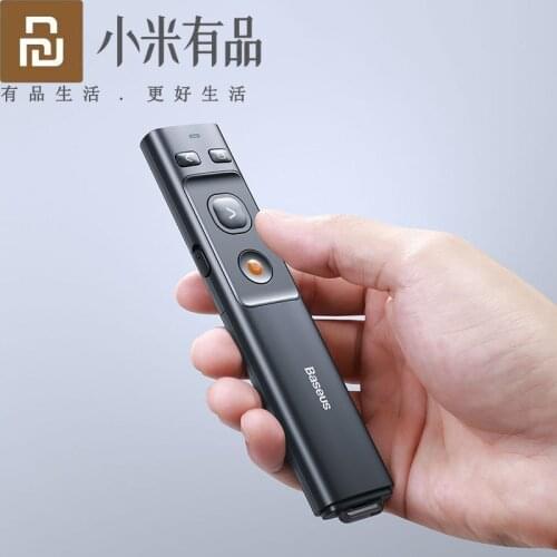 Youpin USB Wireless Presenter 2.4GHz Red Laser Pointer PPT Remote Control Pointer Pen Handheld PowerPoint Presentation Teacher