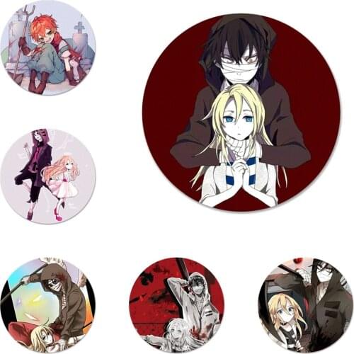 58mm Angels of Death Icons Pins Badge Decoration Brooches Metal Badges For Clothes Backpack Decoration