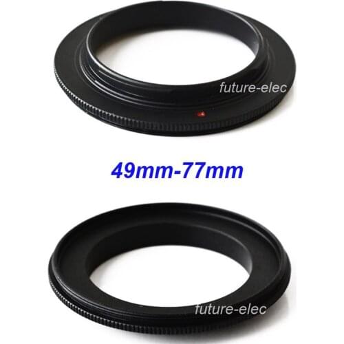 49mm-77mm Macro Reversing Reverse Camera Lens Lenses Adapter Converter Ring Close Up for Sony NEX Micro DSLR Digital SLR E Mount