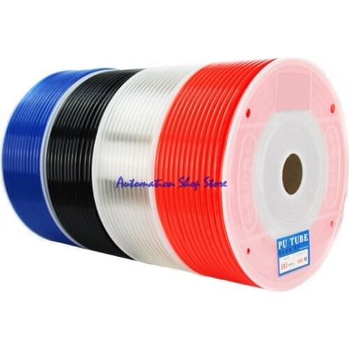 6mm(OD) x 4mm(ID) Air Tubing Pneumatic Pipe Tube Hose OD 6mm ID 4mm PU Polyurethane Flexible Tube 5 meters