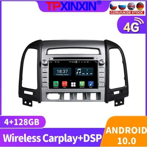 Android 10 For Hyundai SANTA FE 2006-2011 Car Radio Multimedia Video Rudio Recorder Player Navigation HeadUnit GPS Auto 2din DVD