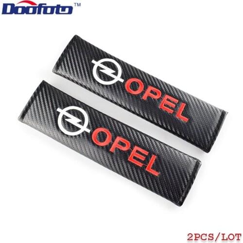 Car Badge Safety Belt Cover For Opel Astra H G J Corsa Insignia Astra Antara Meriva Auto Emblems Accessories Car Styling