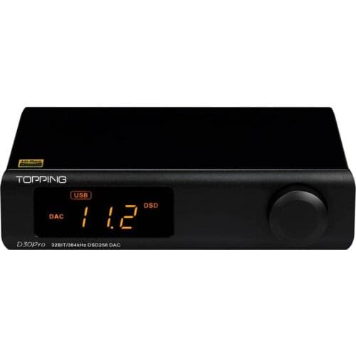 TOPPING D30pro 4×CS43198 DAC Chip Hi-Res DAC XU208 DSD256 & PCM384kHz Decoder D30 PRO with Preamplifier Function