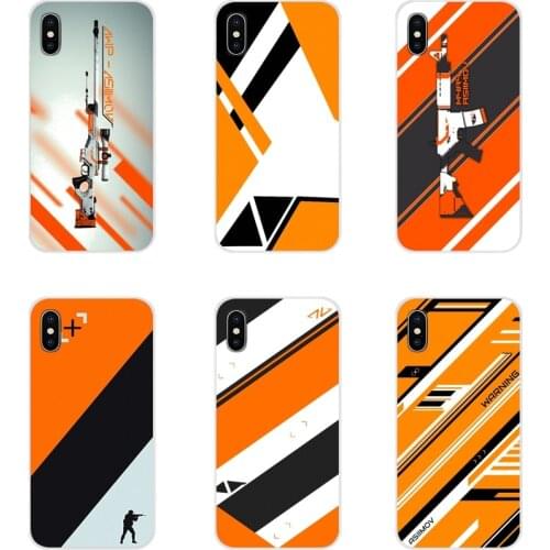Cs go gun Asiimov Accessories Phone Shell Covers For Apple iPhone X XR XS 11 12Pro MAX 4S 5S 5C SE 2020 6S 7 8 Plus ipod 5 6