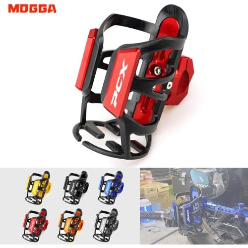 For HONDA PCX150 PCX125 PCX 125 150 Aluminum Alloy Motorbike Beverage Water Bottle Cage Drink Cup Holder Sdand Mount Accessories