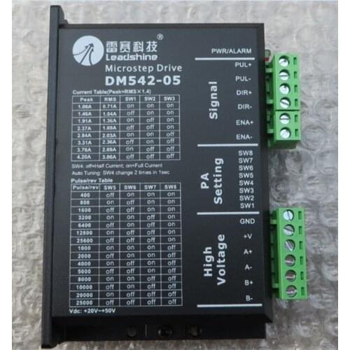 DM542-05 update M542-05 Leadshine NEMA17 NEMA23 2phase stepper motor driver 36VDC 4.2A CNC Router