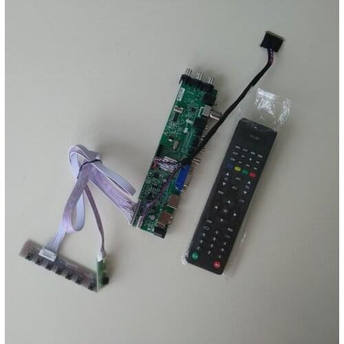 Kit for B156XW02/LTN156AT02 HDMI AV 1366X768 40pin LVDS Controller board 3363 digital DVB-T signal LED 15.6" TV VGA USB