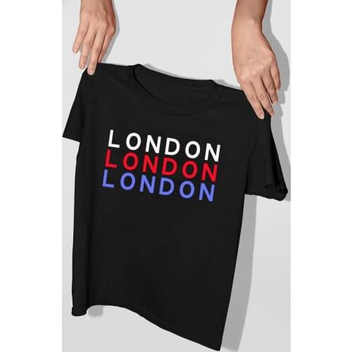 Red White and Blue London Tee - Simple Unisex T-shirt