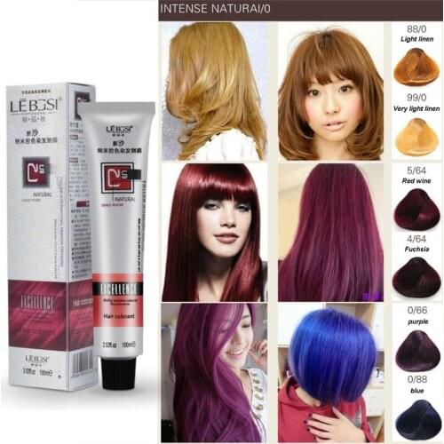 Beauty No Ammonia Type Hair Dye Cream Permanent Constant Not Hurt Hair Coloring Root Cover Hair Color Cream Styling Women Men Y