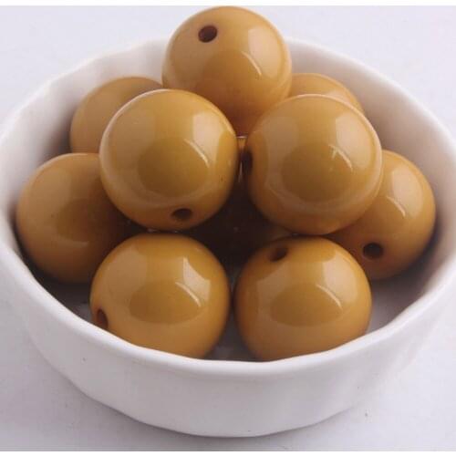 Kwoi vita New Solid Color Chunky 20MM 100pcs Acrylic Solid Gumball Beads for Bubble Chunky Little Girl Jewelry