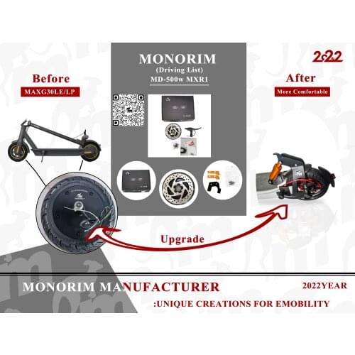 Monorim MD MXR1 350w/500w use for rear suspension special motor disc brake upgrade