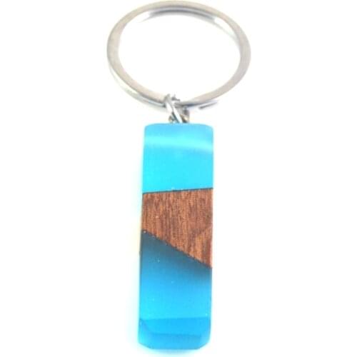 Natural wood resin mens and womens multifunctional pendant, key chain 0104