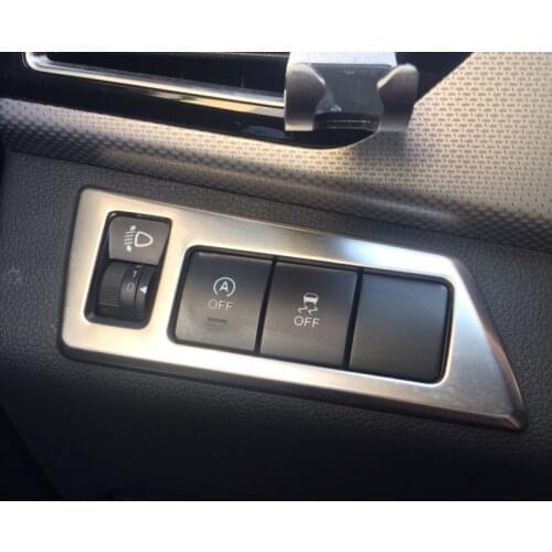 1pc for FAW R7 BESTURN senia Headlamp switch adjustment Decorative frame Stainless steel