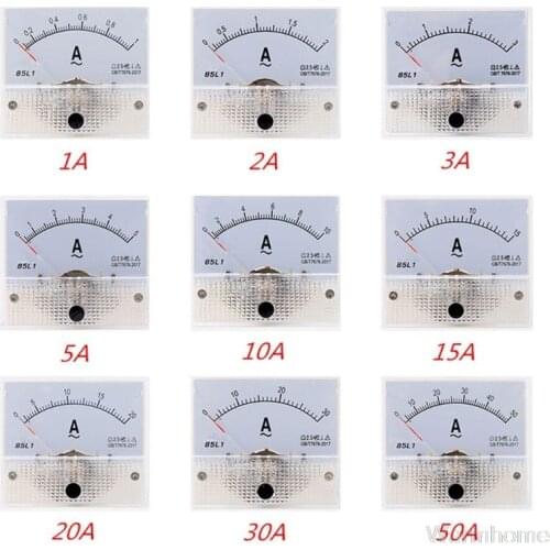 1pc 85L1 AC Panel Meter Analog Panel Ammeter Dial Current Gauge Pointer Ammeter S08 20 Dropship