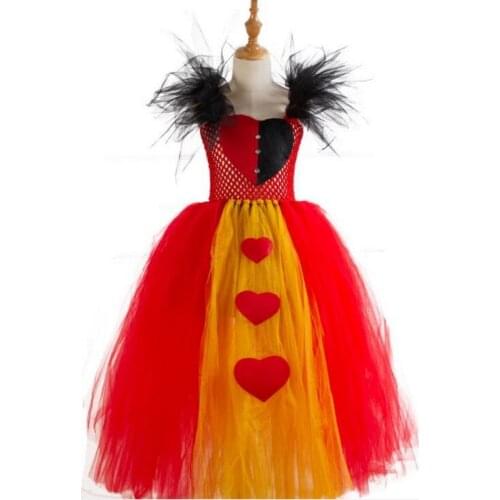 Girls Halloween Princess Dress Kids Gorgeous Holiday Gift Fancy Queen Party Outfits Christmas Birthday Party Cosplay Tutu Dress
