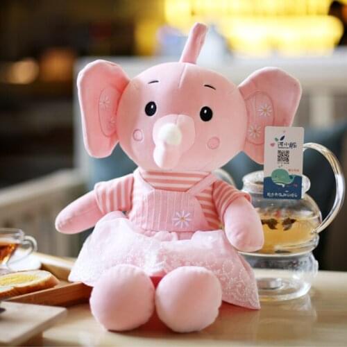 45-80cm Cartoon garden Princess Elephant Plush Doll kindergarten baby bed sleeping doll doll girl