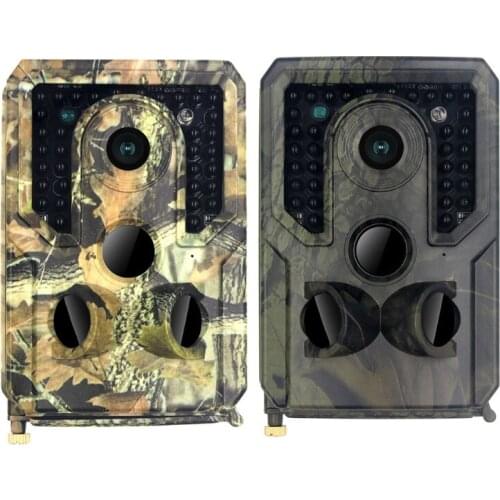 PR400 12MP Trail Camera,1080P Hunting Camera with 34XIR LEDs Night Vision 0.8s Trigger Time IP54 for Wildlife Monitoring