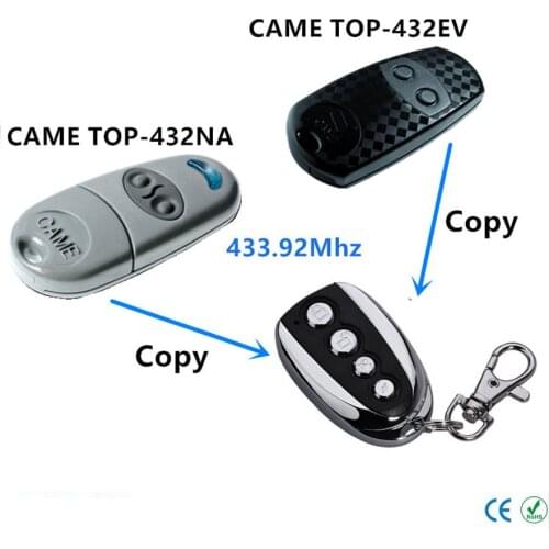 CAME TOP432EV TOP432NA TOP-432NA remote control 433.92MHz gate garage door CAME remote control 433mhz