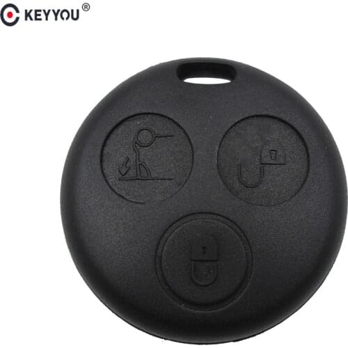 KEYYOU Replacement 3 Buttons Remote Key Shell Case Fob For Mercedes Benz Smart Fortwo City Roadster Without Blade Hot Sale