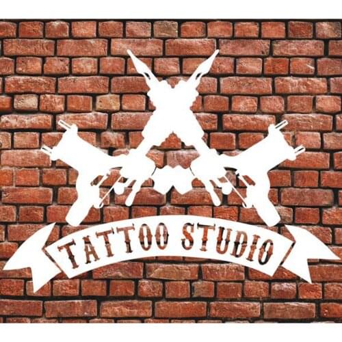 Tattoo Studio Sign Wall Window Decals Store Logo Decal Sticker Sign Store Business Shop Wall Window Door Indoor Decoration C110