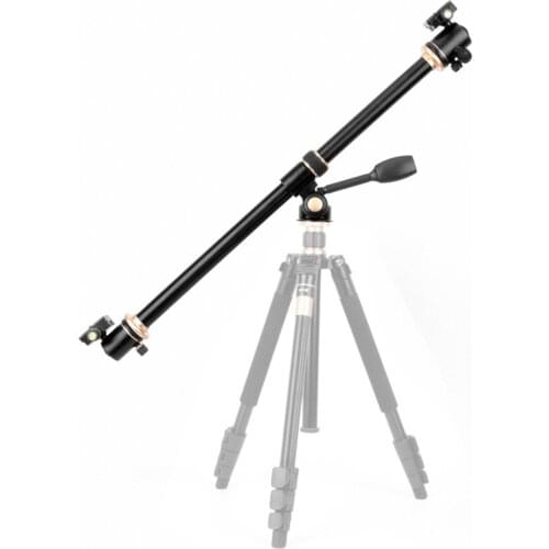 61cm 24" Horizontal Bar Camera Mount Tripod Extension Arm Rotatable Multi-Angle Center Cross Column Rod Tube with Locking System