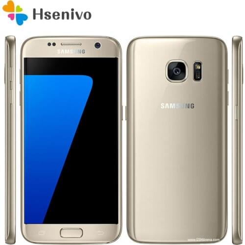 Samsung Galaxy S7 Quad Core 5.1 Inch 4G RAM 32G ROM LTE 4G 12MP Camera 3000mAh 1440x2560 Original Unlocked Android Mobile Phone