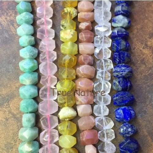 High Quality Nugget Beads Rose Quartzs/ Crystal Quartz/ Sodalite/ Amazonite Loose Beads Strands Necklace In 13*18 mm BE6379