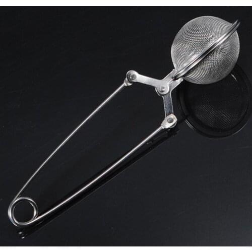 High Quality Ball-Shaped Tea Strainer Tea Infuser Filter Durable Stainless Steel Handle Stainless Steel Strainer