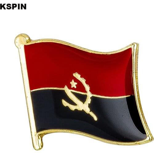 Angola flag pin lapel pin badge 10pcs a lot Brooch Icons KS-0015