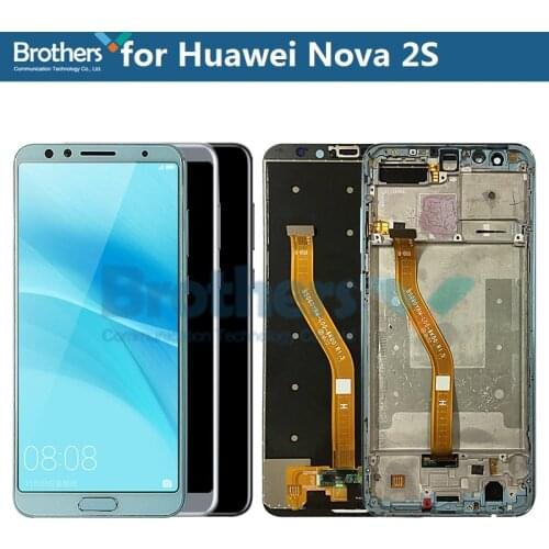 LCD Screen for Huawei Nova 2S LCD Display Touch Screen Digitizer for Nova 2S LCD Assembly With Frame Fringerprint Test Working