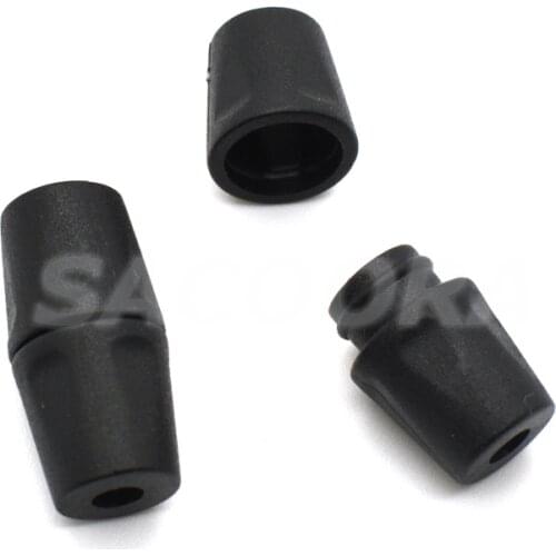 10pcs/pack Black Lanyard Safety Breakaway Pop Barrel Connectors For Paracord & Ribbon Lanyards Plastic Buckles