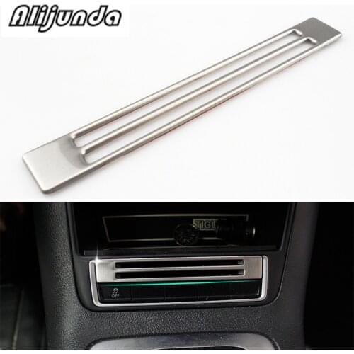 For VW Volkswagen tiguan 2010-2015 storage box switch panel trim cover sticker stainless steel bezel auto accessories