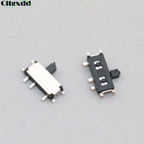 Cltgxdd 100PCS Imported Machine To Produce Tiny Little Toggle Switch Patch 3 Feet / 7 Feet 2 Wave Power Slide Switch Black Shank