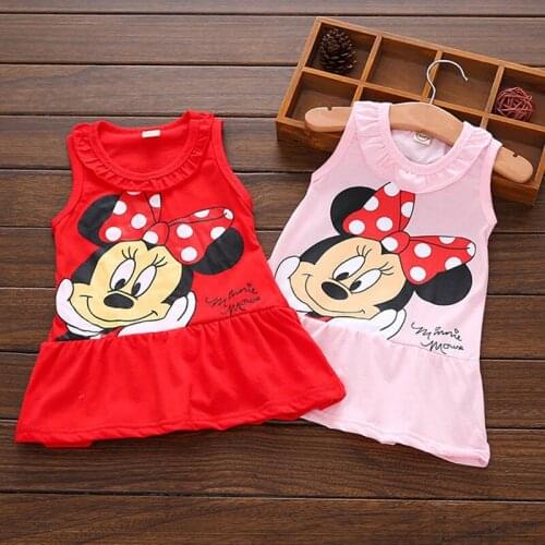 Mickey Disney Baby Dress Baby Girl Dress Minnie Cartoon Newborn Kids Clothes Baby Girl Clothes Dresses for Girl Roupas Bebe