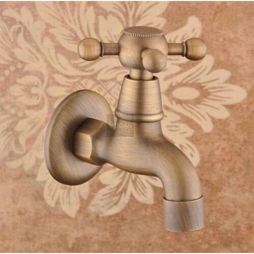 BECOLA European washing water machine tap Antique faucet washing machine Bronze washing machine tap Antique faucet