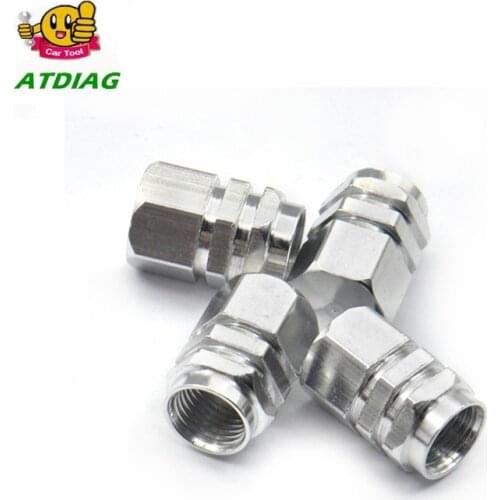 4pcs/set Aluminium alloy Car Tire Valve Caps Red Color Car-Styling Tyre Stems Air Caps Auto Wheel Cover Tire Accessories