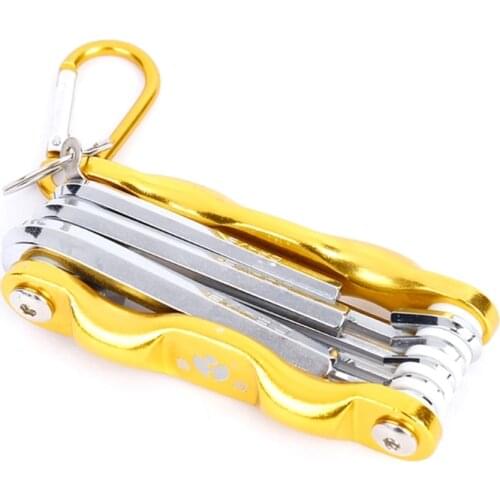 Compact Use Aluminum Handle with Large Torque Hexagon Keys 8-piece Set