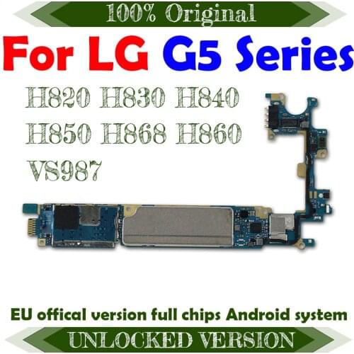 Mainboard for LG G5 H850 Logic board for LG G5 H868 H850 H820 H860 H840 H830 VS987 H831 H845 Motherboard Unlock with Android