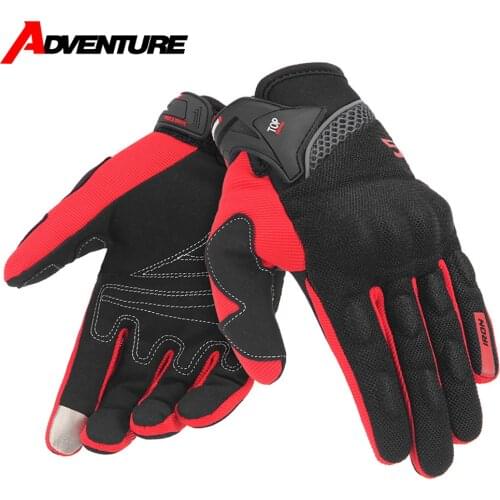 Motocross Motorcycle Gloves Four Seasons Breathable Touch Screen Full Finger Gloves Anti-slip Guantes Moto Motorcycle Gloves