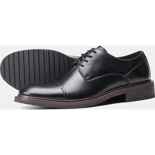 7-12 Men‘s Derby Leather shoes Comfortable dress shoes Brand mens business leather shoes for men luxury wedding shoes