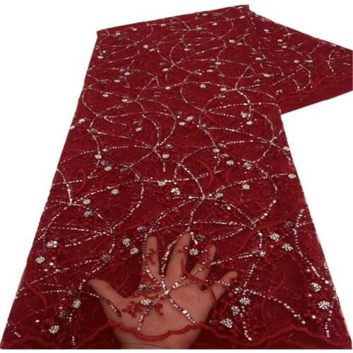 Nigerian Lace Fabric French Net Lace Fabric African Lace Fabric 2021 High Quality Lace Fabric 5 Yards For Party Dress xz-210