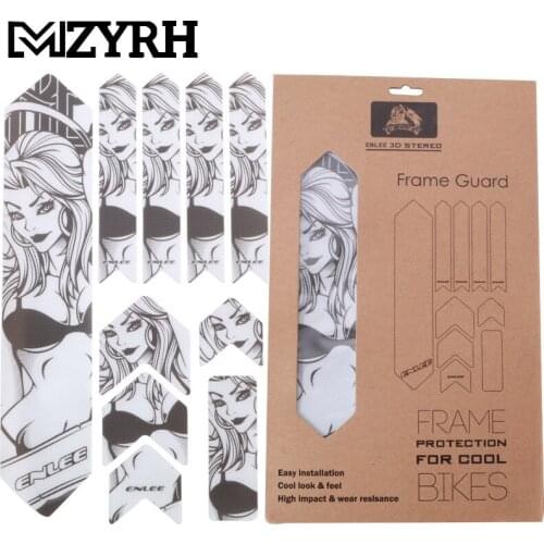 New 3D MTB Bike Scratch-Resistant Protect Frame Protector Removeable Sticker Road Bicycle Paster Guard Cover Bicycle Accessories