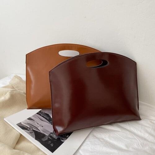 New Vintage Women Handbags Document Laptop Bags PU Leather Lady Business Briefcase File Bags Female Large Notebook Handbags