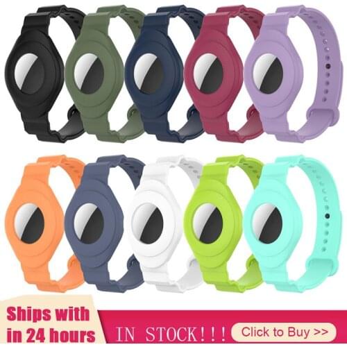 New Bracelet For AirTag Anti-Lost Silicone Case Protective Cover Design For Apple Airtag Tracking Locator Kids Wristband