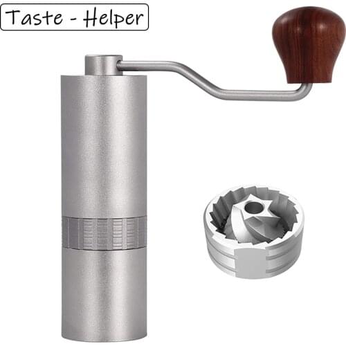50MM Stainless Steel Burr Manual Coffee Grinder Portable Cafe Maker Mill Machine Hand Crank 20g Coffee Bean Miller Gift Packing