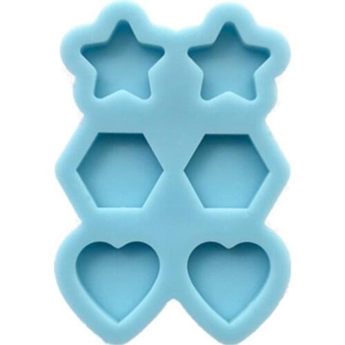 K3ND DIY Diamond Ear Studs Earrings Epoxy Resin Mold Jewelry Pendant Silicone Mould
