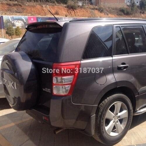 For Suzuki Grand Vitara Spoiler 2009-2013 ABS Plastic Unpainted Color Rear Roof Spoiler Wing Trunk Lip Boot Cover Car Styling