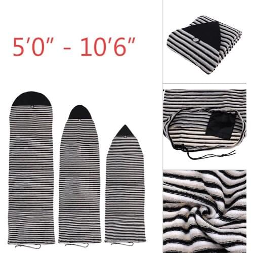Surfboard Sock Storage Bag Surfboard Socks Cover Protective Storage Case w/Drawstring & Hidden Surf Board Stretch Protective Bag
